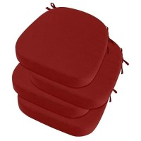 Idee-Home Outdoor Chair Cushions Set Of 4  Waterproof Patio Furniture Cushions With Ties  3