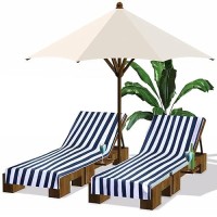 Fumete 2 Packs Pool Lounge Chair Cover 30 X 85 Inch Patio Chaise Lounge Covers Microfiber Beach Chair Towel Portable Stripe Chai