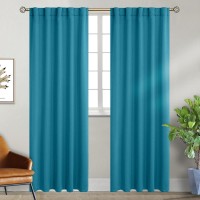 Bgment Rod Pocket And Back Tab Blackout Curtains For Bedroom Thermal Insulated Room Darkening Curtains For Living Room 2 Wind