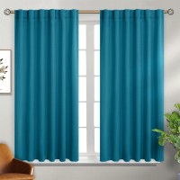 Bgment Rod Pocket And Back Tab Blackout Curtains For Bedroom Thermal Insulated Room Darkening Curtains For Living Room 2 Wind