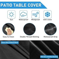 Jungda Outdoor Round Coffee Table Cover 40 Inch Waterproof Patio Round Table Covers Heavy Duty Outdoor Furniture Cover 40 X 18