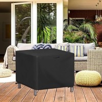 Jungda Outdoor Square Coffee Table Cover 36 Inch Waterproof Patio Table Cover Heavy Duty Outdoor Ottoman Covers Furniture Cover