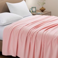 Vacvelt 2 Pack Blush Pink Flat Sheets Full Flat Sheet Only Brushed Microfiber Top Sheets 1800 Thread Count Bedding Flat Sheets