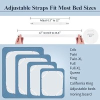 Bed Sheet Fasteners 8 Pcs Heavy Duty Sheet Straps Adjustable Stretches To 268 Sheet Grippers Suspenders For Mattresses Shee