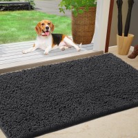 Im Home Durable Chenille Absorbent Outdoor Doormat 36 X 60 Muddy Washable Door Mats For Dog Non Slip Indoor Doormat Front I