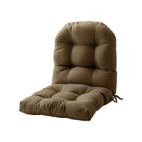 Filuxe Chair Pads Seatback Patio Cushions Waterproof Solid Tufted Pillow Indooroutdoor Pads With Ties Faderesistant Se