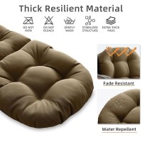 Filuxe Chair Pads Seatback Patio Cushions Waterproof Solid Tufted Pillow Indooroutdoor Pads With Ties Faderesistant Se