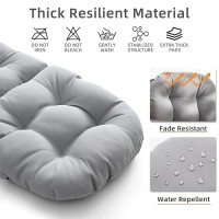 Filuxe Chair Pads Seatback Patio Cushions Waterproof Solid Tufted Pillow Indooroutdoor Pads With Ties Faderesistant Se