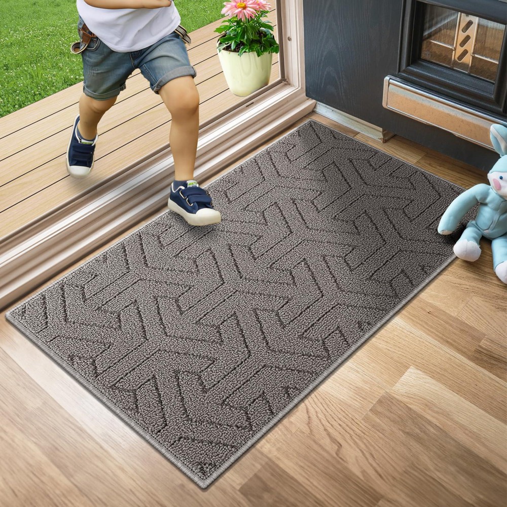 Villsure Door Mat Front Doormats Nonslip Entryway Mats Resist Dirt Washable Low Pile Floor Door Mats For Home Entrance Ins