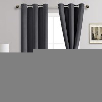 Jiuzhen Blackout Curtains For Bedroom Thermal Insulated Light Blocking And Noise Reducing Grommet Room Darkening Curtains 84