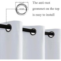 Jiuzhen Blackout Curtains For Bedroom Thermal Insulated Light Blocking And Noise Reducing Grommet Room Darkening Curtains 84