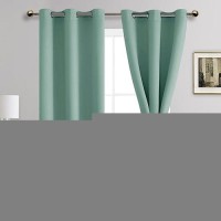 Jiuzhen Blackout Curtains For Bedroom Thermal Insulated Light Blocking And Noise Reducing Grommet Room Darkening Curtains 84