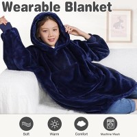 Waitu Wearable Blanket For Kids Wearable Blanket Hoodie For Teens Girls Boys Warm Blanket Sweatshirt Gift For Teenage Hoodie