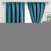 Jiuzhen Blackout Curtains For Bedroom Thermal Insulated Room Darkening Noise Reducing 70 X 84 Inch Length Curtains For Living