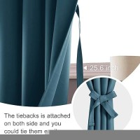 Jiuzhen Blackout Curtains For Bedroomliving Room Thermal Insulated Room Darkening Rod Pocket Curtains For Living Room Set Of