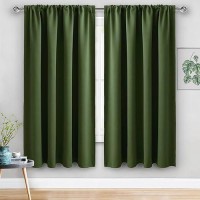 Jiuzhen Christmasblackout Curtains For Bedroom Thermal Insulated Room Darkening Noise Reducing 60 X 63 Inch Length Curtains F