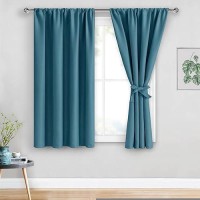 Jiuzhen Blackout Curtains For Bedroom Thermal Insulated Light Blocking Curtains Rod Pocket Curtains For Bathroom Curtains Dr