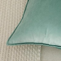 Jiahannha Velvet Sage Green Throw Pillow Covers 12X20 Inches Pack Of 2 Soft Decorative Square Cushion Covers For Couch Sofa Bed