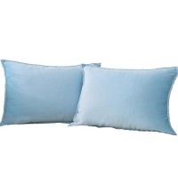 Jiahannha Velvet Light Blue Throw Pillow Covers 12X20 Inches Pack Of 2 Soft Decorative Square Cushion Covers For Couch Sofa Bed