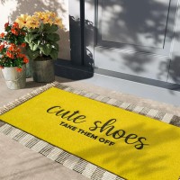 Aoaopq Doormat Cute Shoes Take Them Off Heavy Duty Easy Clean Doormat Indoor Outdoor Mat For Doorway Kitchen Entry Home Entrance