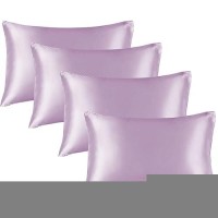 Bedelite Satin Pillowcase For Hair And Skin Super Soft Similar To Silk Pillow Cases 4 Pack With Envelope Closure Cooling Pillo