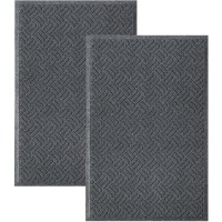 Matall 2Pack 35X235In Door Mat Indoor And Outdoor Welcome Mat Absorbent And Drain Away Water Heavy Duty Entryway Doormat For