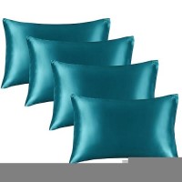 Bedelite Satin Pillowcase For Hair And Skin Super Soft Similar To Silk Pillow Cases 4 Pack With Envelope Closure Cooling Pillo