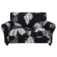 Searchi Stretch Sofa Cover Printed Couch Cover Floral Pattern 3 Pieces Loveseat Slipcover With 2 Separate Cushion Cover Washab