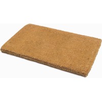 Fab Habitat Floral Extra Thick Doormat Handwoven Durable Natural Coir Entryway Front Door Porch Patio Minimalist Nat