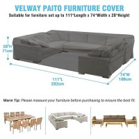 Velway Patio Table Chairs Set Cover Waterproof 111