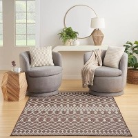 Nourison Positano Indooroutdoor Natural 6 X 9 Area Rug Easy Cleaning Non Shedding Bed Room Living Room Dining Room Deck