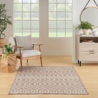 Nourison Positano Indooroutdoor Beige 4 X 6 Area Rug Easy Cleaning Non Shedding Bed Room Living Room Dining Room Deck