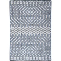 Nourison Positano Indooroutdoor Navy Blue 5 X 7 Area Rug Easy Cleaning Non Shedding Bed Room Living Room Dining Room De