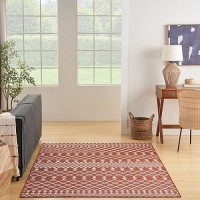 Nourison Positano Indooroutdoor Terracotta 5 X 7 Area Rug Easy Cleaning Non Shedding Bed Room Living Room Dining Room