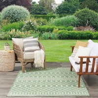 Nourison Positano Indooroutdoor Blue Green 6 X 9 Area Rug Easy Cleaning Non Shedding Bed Room Living Room Dining Room D