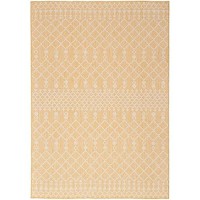 Nourison Positano Indooroutdoor Yellow 7 X 10 Area Rug Easy Cleaning Non Shedding Bed Room Living Room Dining Room Deck