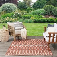 Nourison Positano Indooroutdoor Terracotta 4 X 6 Area Rug Easy Cleaning Non Shedding Bed Room Living Room Dining Room