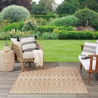 Nourison Positano Indooroutdoor Jute 4 X 6 Area Rug Easy Cleaning Non Shedding Bed Room Living Room Dining Room Deck B