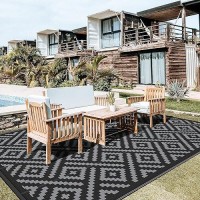 Genimo Outdoor Rug For Patio Clearance 10X14 Waterproof Large Mat Reversible Plastic Camping Rugs Rv Porch Deck Camper Balcony B