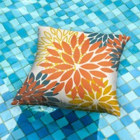 Dfxsz Orange Yellow Flower Pillow Covers 20X20 Inch Set Of 2 Fall Throw Pillows Outdoor Waterproof Decor For Living Room Sofa Pa