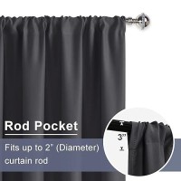 Jiuzhen 80 Inch Length Door Curtains For Doorway Privacy Insulated Blackout Curtains With Tiebacks Rod Pocket Room Divider Curta