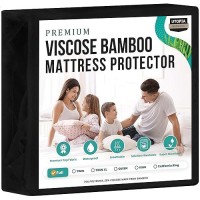 Utopia Bedding Premium Waterproof Mattress Protector Full Size Viscose Made From Bamboo Mattress Cover Breathable Fitted Styl