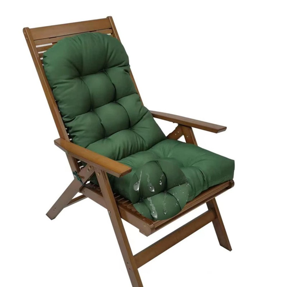 Huraty Indoor/Outdoor Seat Cushion With Ties, Waterproof Patio Furniture Cushion, 43