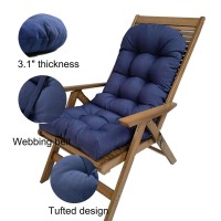 Huraty Indoor/Outdoor Seat Cushion With Ties, Waterproof Patio Furniture Cushion, 43