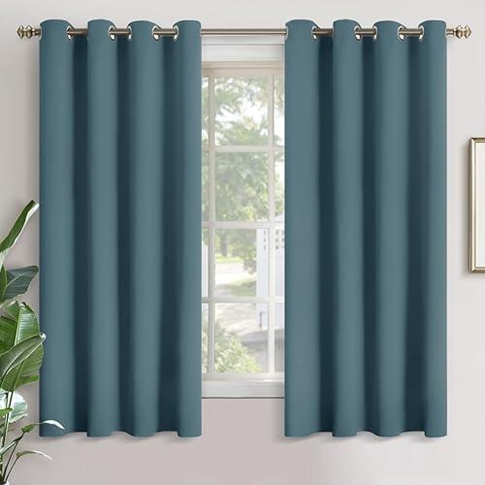 Youngstex Blackout Curtains For Bedroom Thermal Insulated With Grommet Top Room Darkening Noise Reducing Curtains For Living Roo