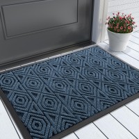 Yimobra Door Mat Outdoor Indoor Entrance Welcome Mat Heavy Entry Front Door Mat Stain Fade Resistant Low Profile Sturdy R