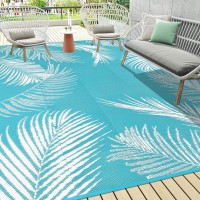 Pauwer Outdoor Rug Waterproof 9X12 Reversible Outdoor Plastic Straw Rug Outdoor Patio Camping Rug Rv Mat Indoor Outdoor Are