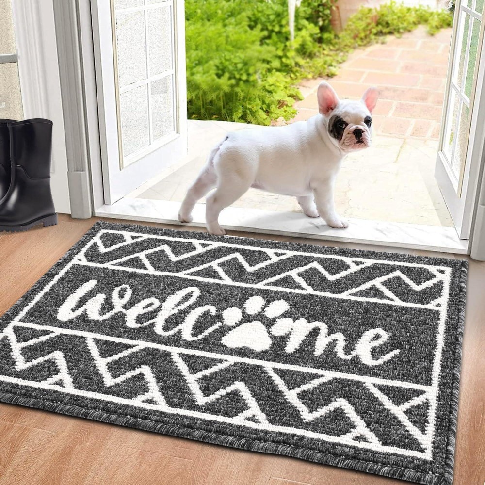 Findosom Front Door Mat 48 X 32 Welcome Door Mat Indoor Entrance Super Absorbent Dog Door Mats For Home Office Apartment G