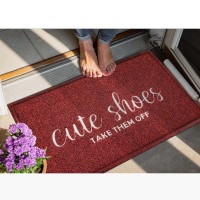 Front Door Mat Outdoor Cute Shoes Take Them Off Welcome Indoor Mats For Front Entry Entrance Doormat With Anti Slip Rubber Back