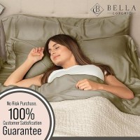 Bella Coterie Luxury Cal King Bamboo Sheet Set Organically Grown Ultra Soft Cooling For Hot Sleepers 18 Deep Pocket